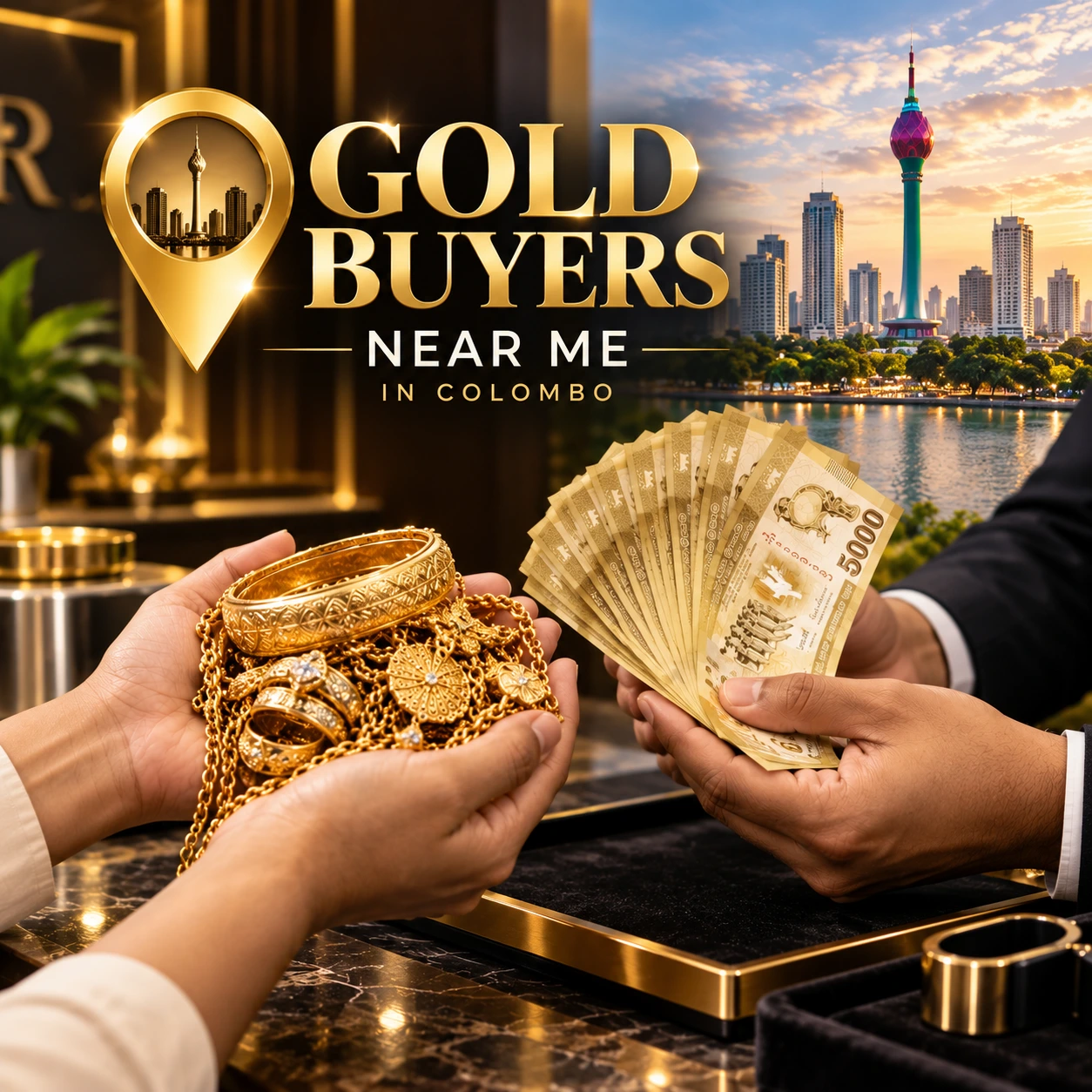 Gold Buyer Near Me in Colombo Sri Lanka with professional gold testing and valuation