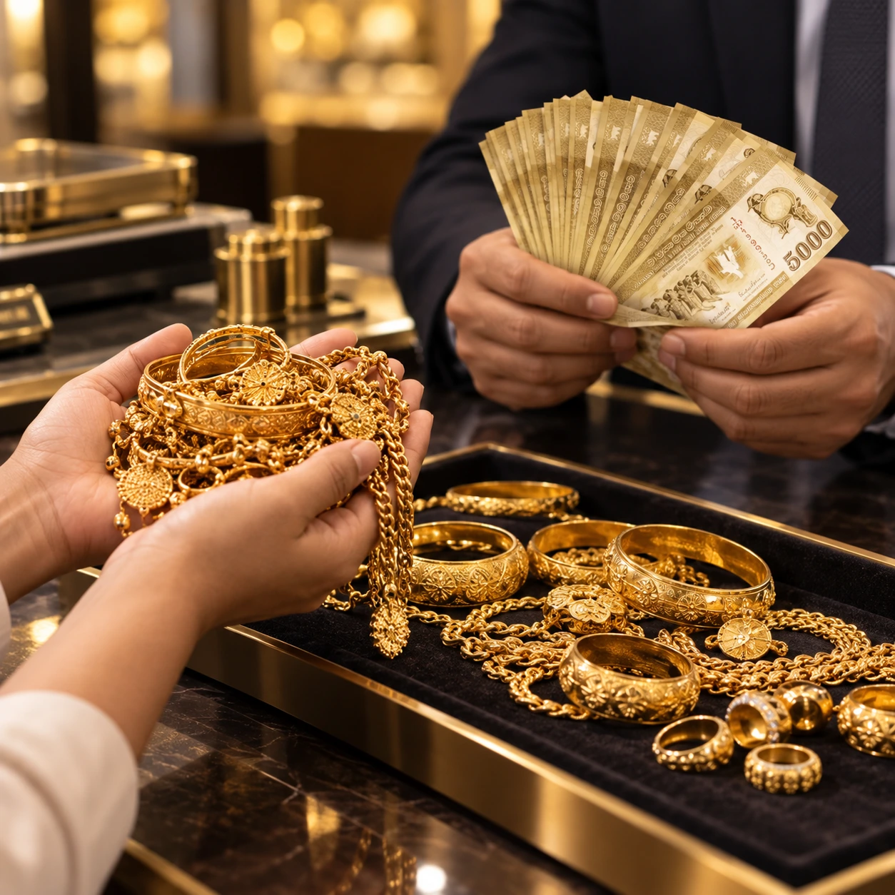 Second hand gold buyer in Colombo for pre-owned gold jewellery valuation