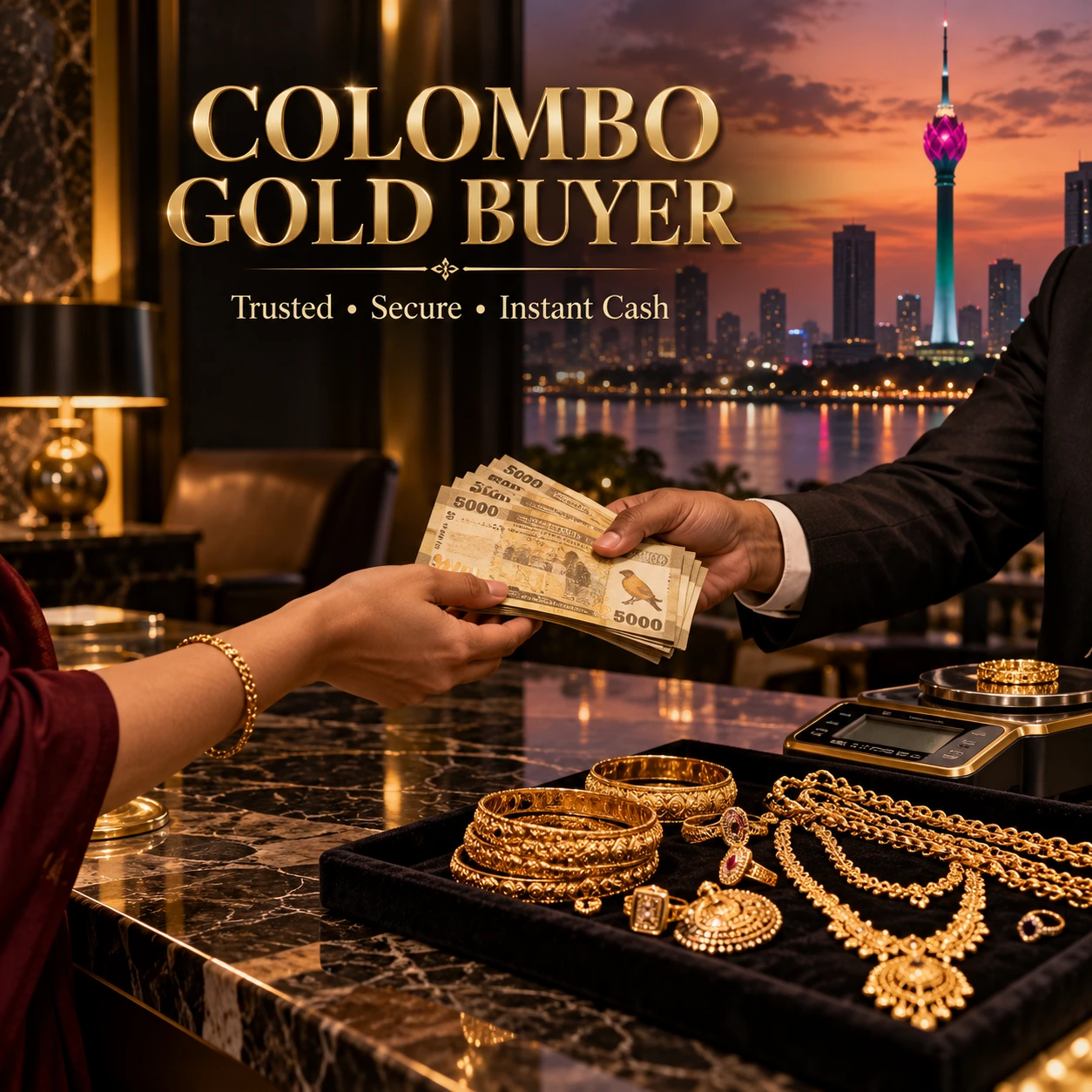Colombo Gold Buyer professional gold buying service